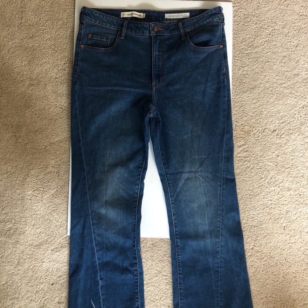 Pilcro (Anthropologie) High Rise Crop Flare